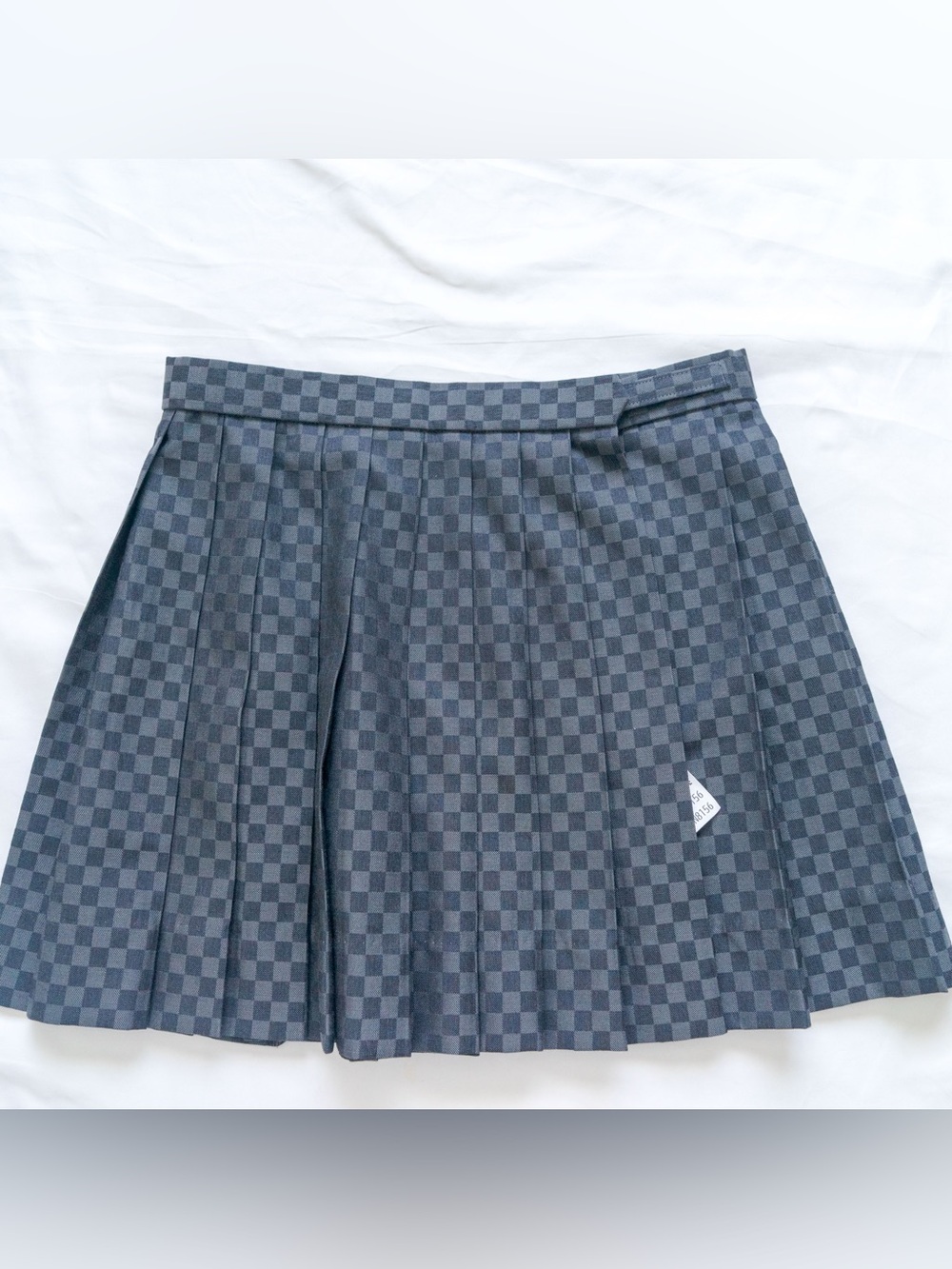 Pleated Mini Skirt in Gray Japanese School Uniform